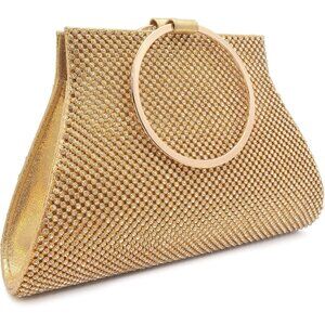 Crystal Clutch Purses Bride and Bridesmaid Handbag Elegant Wristlet Bag